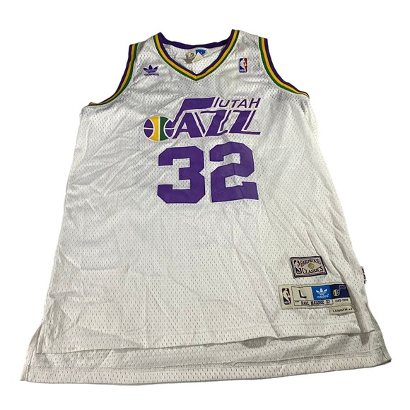 Vintage Karl Malone Utah Jazz Adidas HWC Swingman Jersey Men s L Shirts